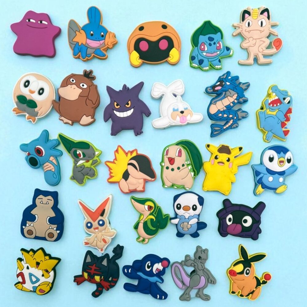 Set of 27pcs Pokemon Mix Shoe Charms - Picture 1 of 3